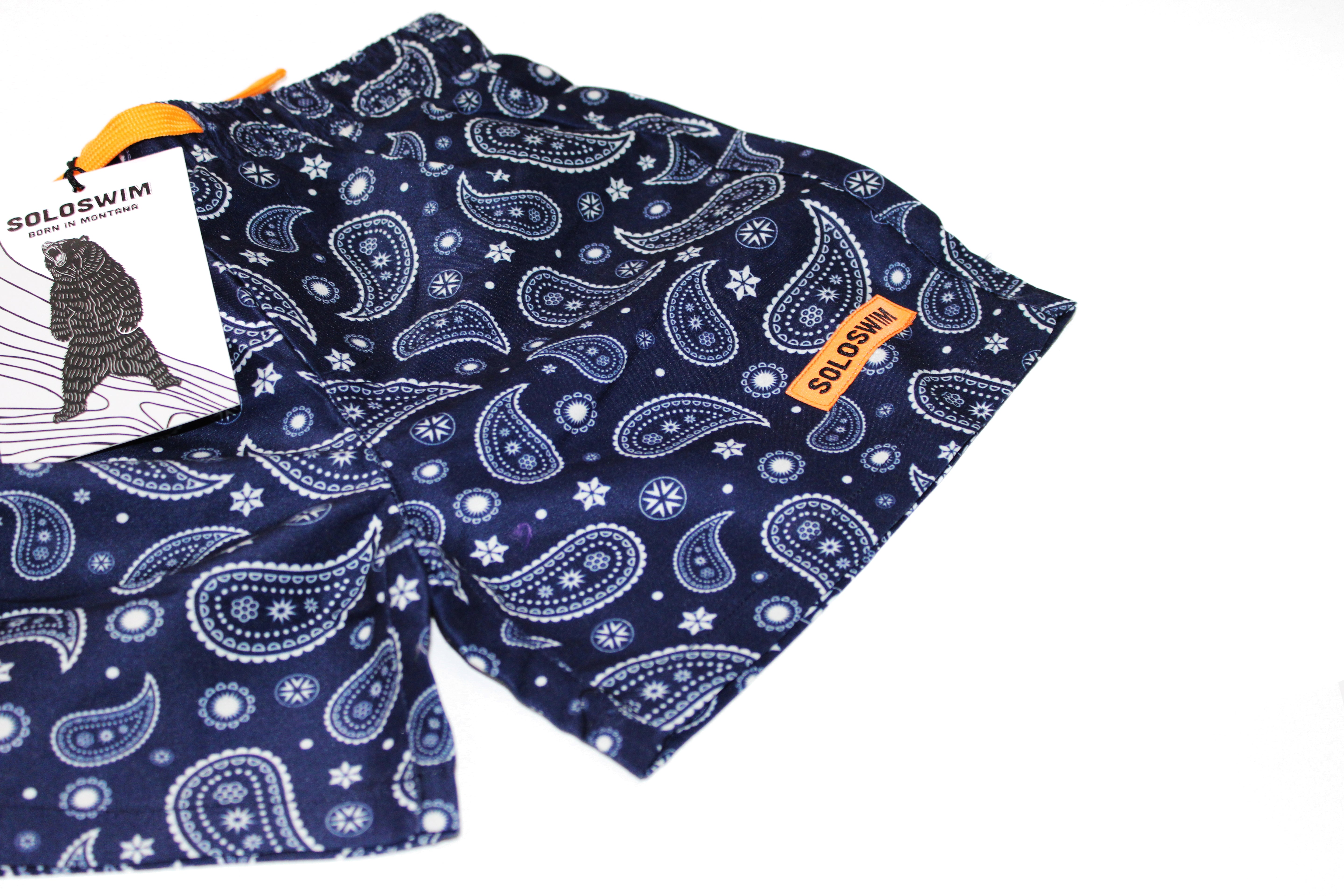 Boys Bandana Swim Trunk