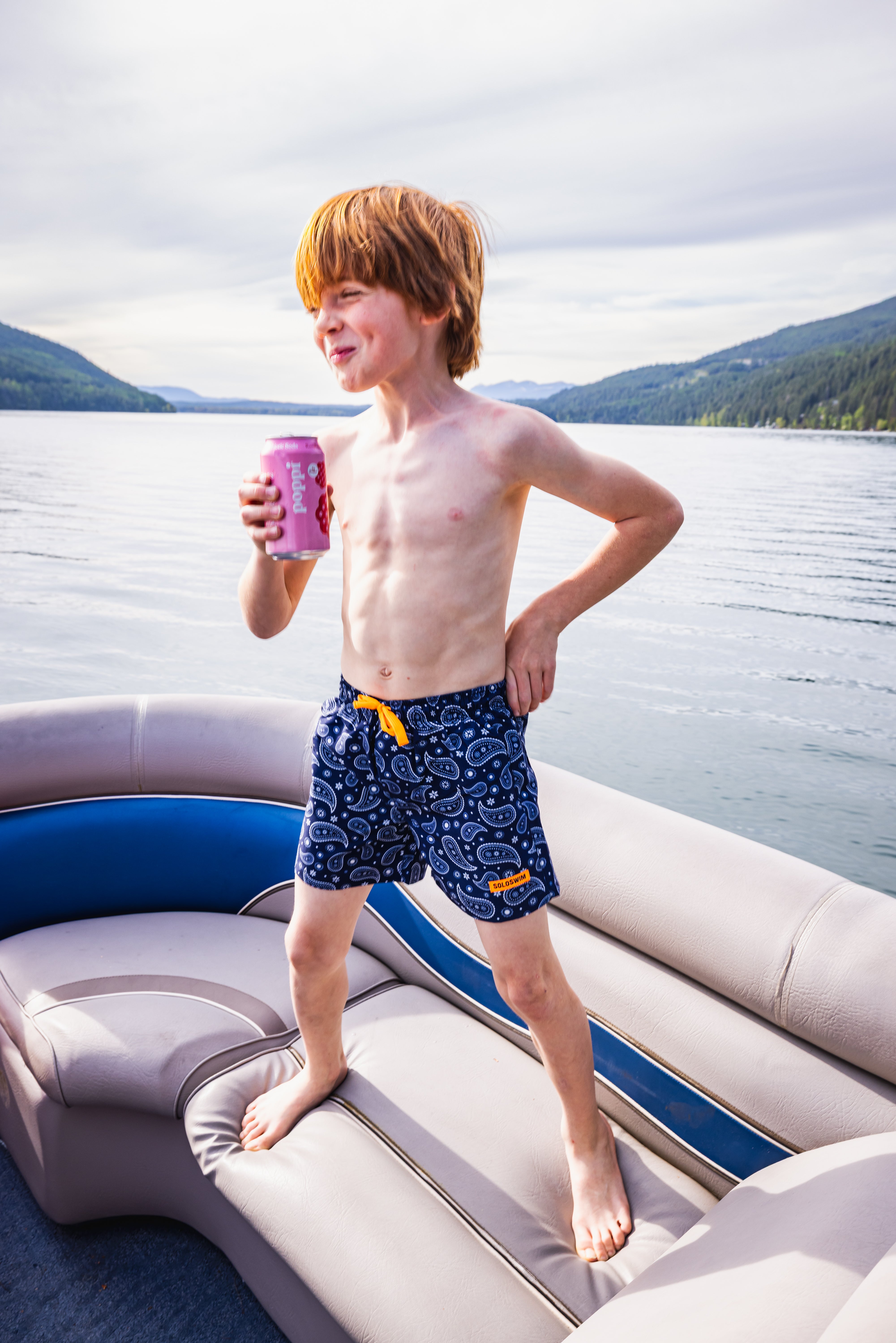 Boys Bandana Swim Trunk