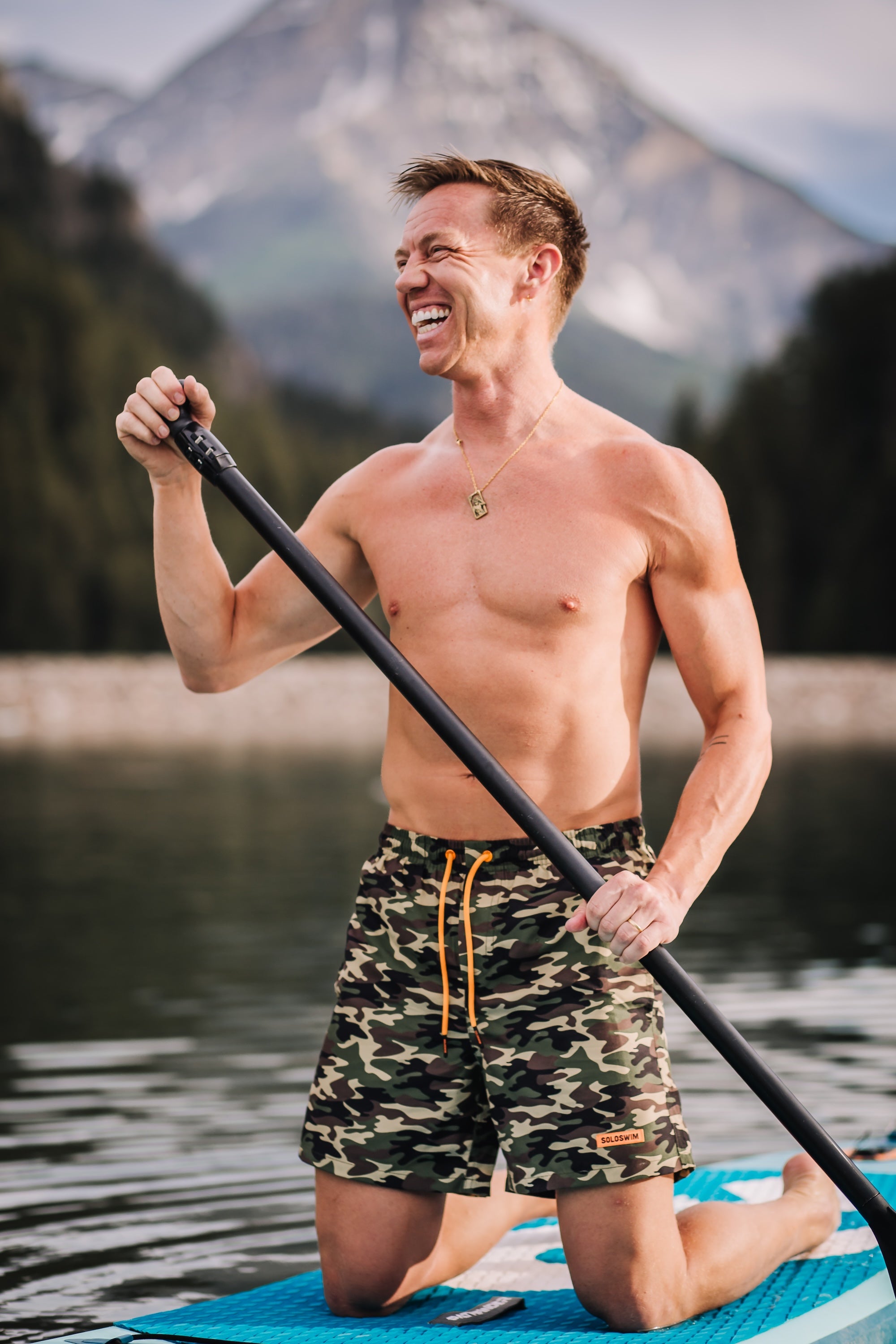 Camo Swim Trunk