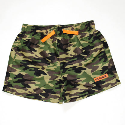 Boys Camo Swim Trunk