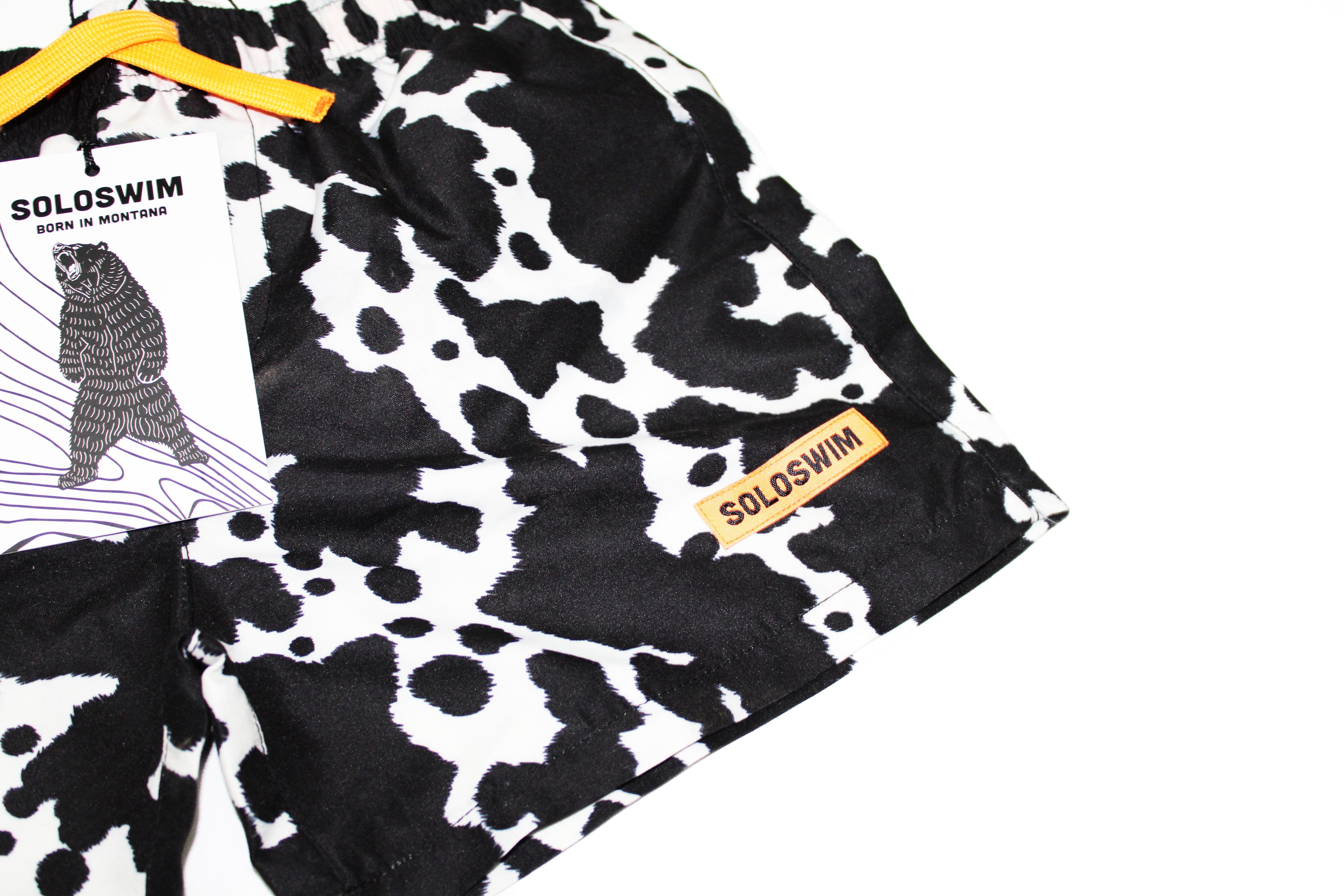 Boys Cow Swim Trunk
