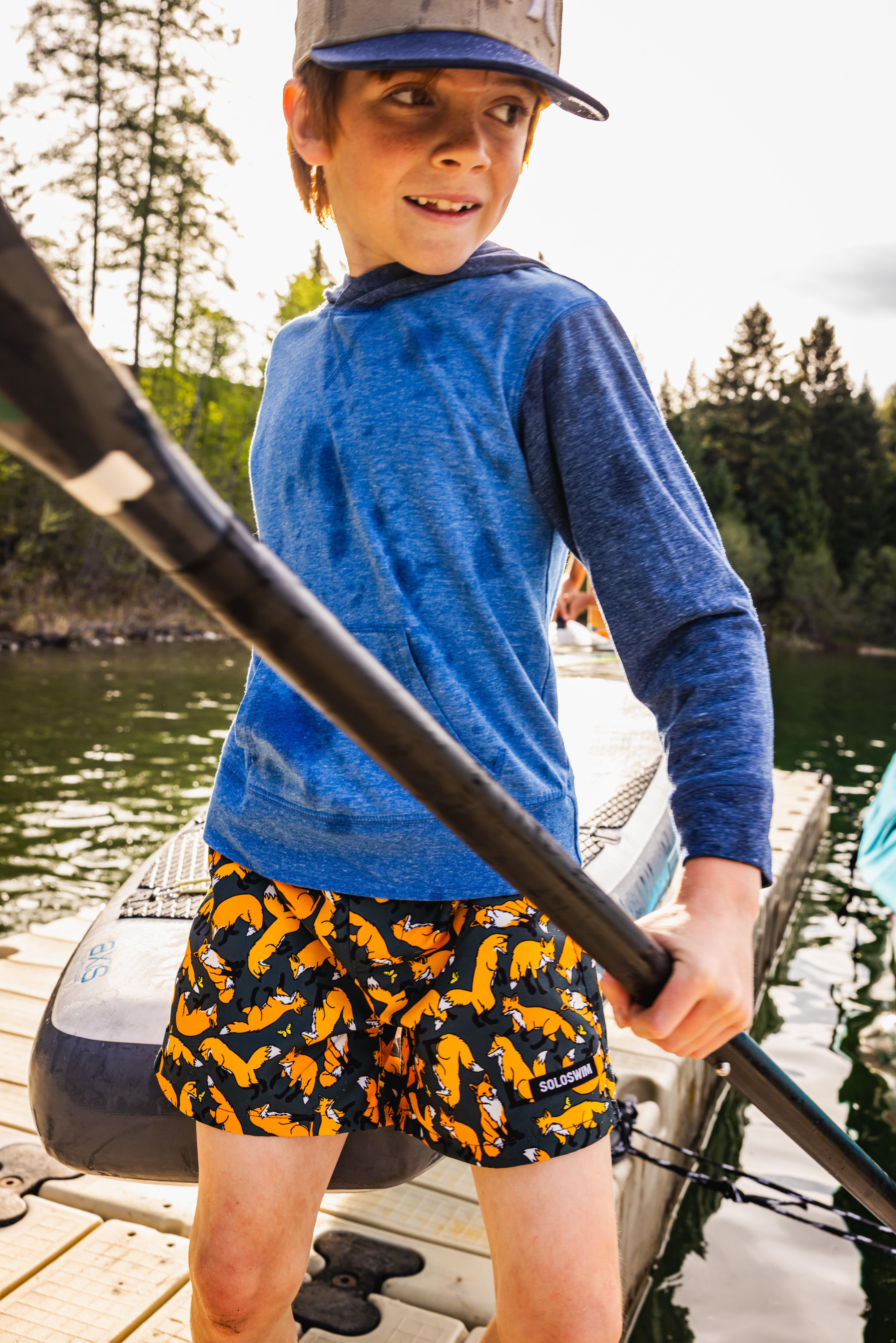 Boys Fox Swim Trunk